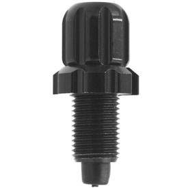 Śruba regulacyjna dźwigni hamulca Alligator, aluminiowa, M10, uszczelniana, czarna.