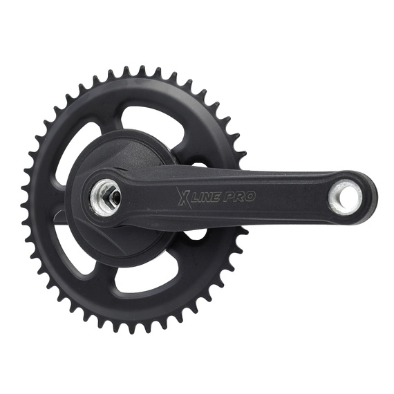 Mechanizm korbowy X-line PRO, mocowanie kwadrat, 170 mm, 44 zębów, czarny