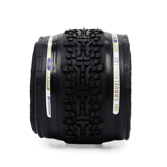 Opona Panaracer GravelKing X1 700x35C czarna, aramid, zwijana