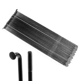 Zestaw 36 szt. - Szprychy stalowe ocynkowane czarne