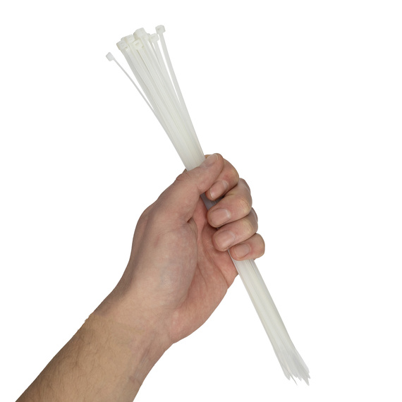 Opaski zaciskowe, zipki NEO-Tools Extreme 3,6 x 300 mm, 20 szt., białe