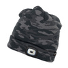 Czapka dwuwarstwowa z wbudowaną latarką LED, ładowanie USB, Camo Urban