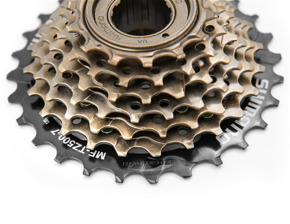 Wolnobieg nakręcany Shimano Tourney MF-TZ500 7 rzędów, 14-28