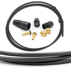 Przewód hamulcowy, hydrauliczny, Tektro Hose Kit, 1800 mm, przód/tył, kevlar, czarny