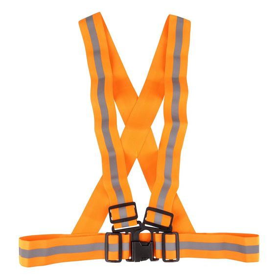 Odblaskowe szelki bezpieczeństwa NEO, elastyczne, regulowane, pomarańczowe
