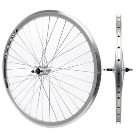 Koło tylne 28", JY-754, wolnobieg, szprychy SLE, srebrne, v-brake