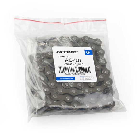 Łańcuch Accent AC-101 1-rzędowy, szeroki (wide)