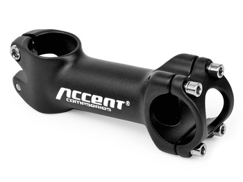 Wspornik kierownicy  Plain  1-1/8" / 100mm / 10° / 25.4mm, czarny piaskowany