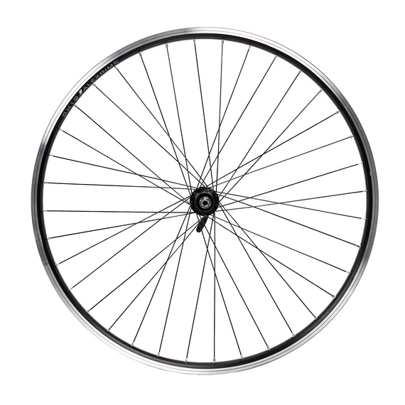 Koło tylne 28", 36 szprych, Shimano QC300, Alexrims DH19, szprychy SLE, Centerlock, czarne