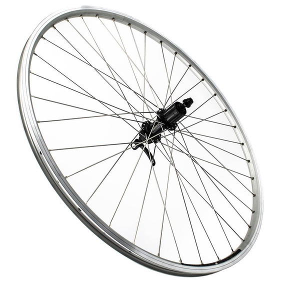 Tylne koło rowerowe Shimano Cues, Sapim, AlexRims DH19, 28", 36H, srebrne