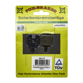 Klocki Fox braker SDP-71T do hamulców Tektro IO, Novela, Aquila, Gemini N11.11