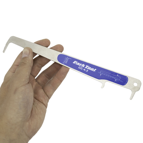 Przyrząd Park Tool CC-4.2 do pomiaru zużycia łańcucha, 5-12 rzędów