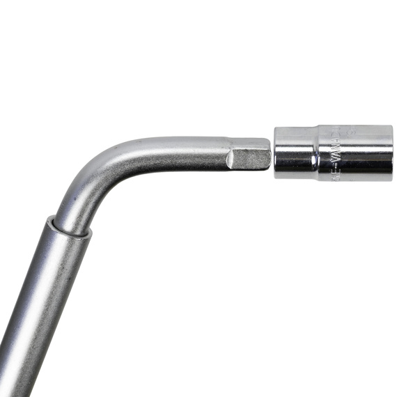 Klucz do kół samochodowych Topex, rozciągany, nasadka 17 i 19 mm