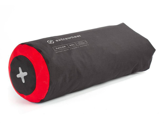 Worek EXTRAWHEEL SAILOR czarno-czerowny 80L POLYESTER