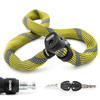 Łańcuch Abus Ivera 7210/110 żółty (racing yellow) 110 cm, klucz