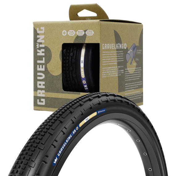 Opona Panaracer GravelKing SK+ 700x30C czarna, aramid, zwijana