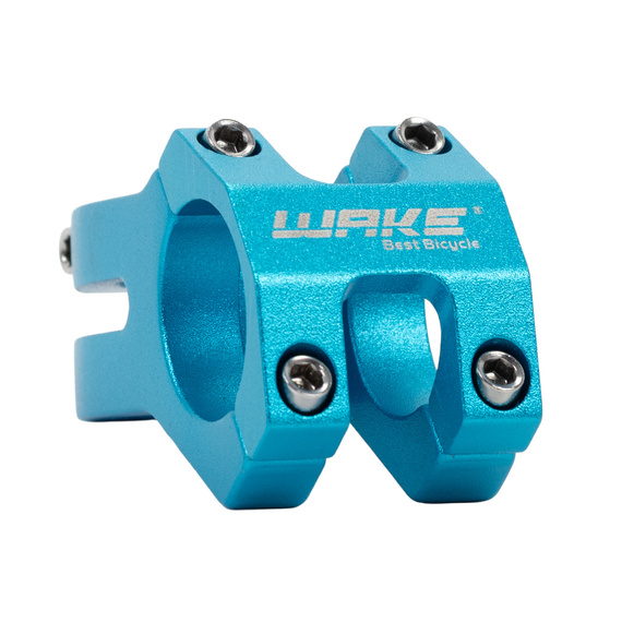 Outlet Wspornik kierownicy, mostek Wake, 1-1/8", 31,8mm, długość 45 mm, niebieski