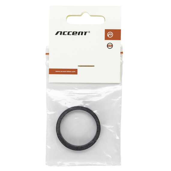 Podkładka dystansowa sterów karbonowa 1-1/8" Accent, 5mm czarna