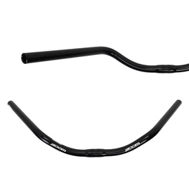 Kierownica ZOOM, Aluminiowa, 25,4 mm, 62 cm, jaskółka, czarny połysk 