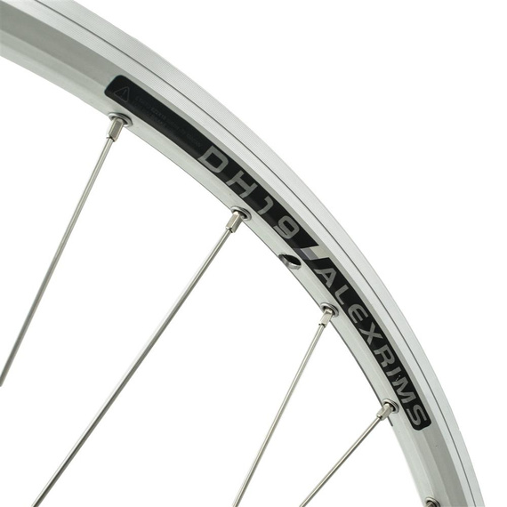 Koło przednie 28" AlexRims DH19sr, Shimano HB-QC400, Sapim, Tarcze, V-Brake, 36H