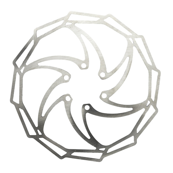 Tarcza hamulcowa Quaxar Aspen FXR710, 160 mm, 6 śrub, srebrna