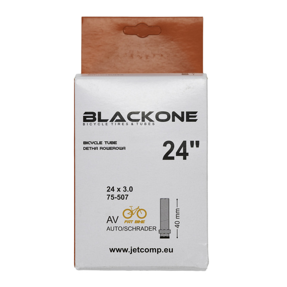 Dętka BlackOne FAT BIKE 24"x3.0, 75-507, AV-40mm, zawór gwintowany