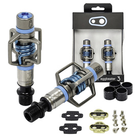 Pedały Crankbrothers Eggbeater 3, Clip-In system, Electric Blue + bloki
