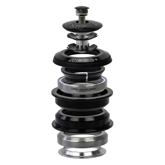 Stery pół-zintegrowane Neco CC-H125 ZS44/ZS44 Ahead 28.6x44x30mm, aluminiowe, czarne