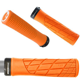 Chwyty rowerowe Ergon GA2, pomarańczowe, na obejmę