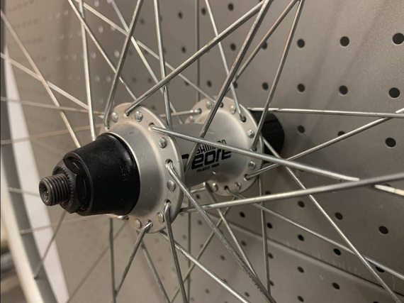 Piasta tylna Joytech JY-752DSE, V-brake, 32H, srebrna