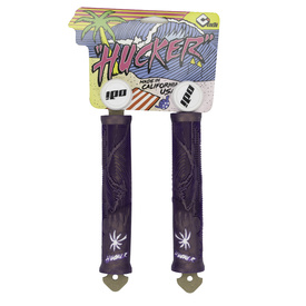 Chwyty BMX ODI Hucker fioletowo-białe, 160mm