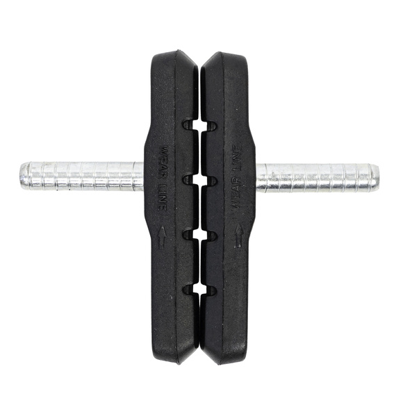 OUTLET- Klocki hamulcowe Fibrax, czarne, Cantilever, trzpień, 70 mm, do aluminiowych obręczy