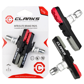 Klocki hamulcowe Clarks CPS301 MTB V-brake 72 mm czerwono-czarno-szare