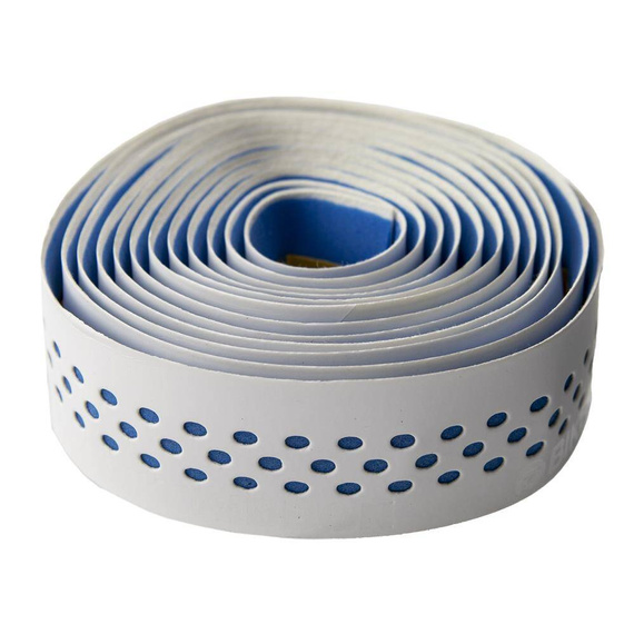 Owijka na kierownicę Bike Ribbon Drops, 2 x 210 cm, gr. 3 mm, biało - niebieska