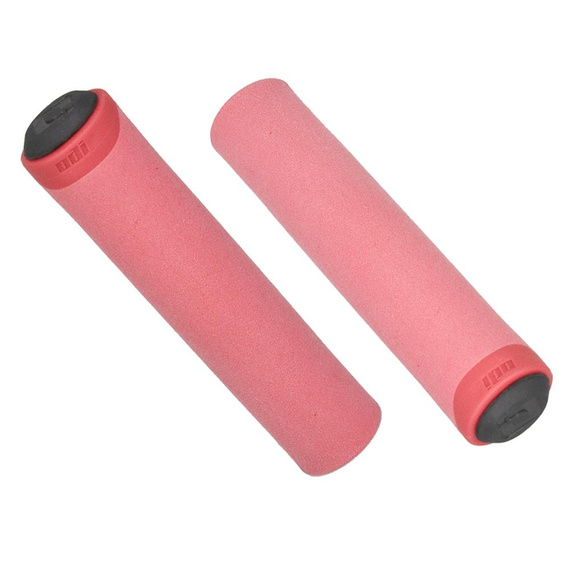 Chwyty kierownicy ODI F-1 Series Float Grip, czerwone, czarne korki