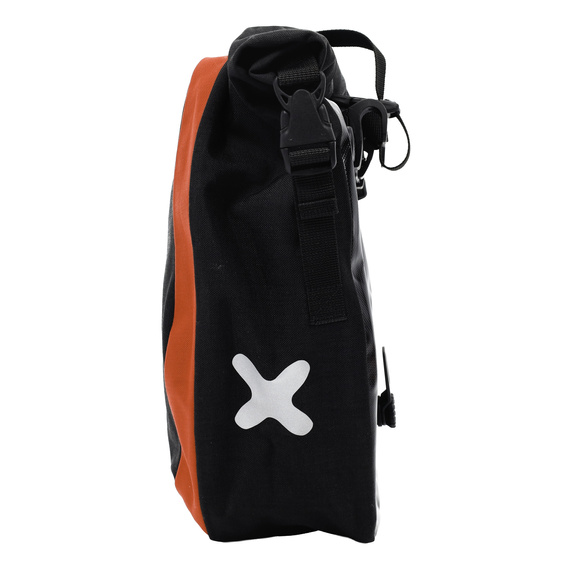 Sakwy EXTRAWHEEL WAYFARER czarno-czerwone 50L (2x25L) PREMIUM CORDURA