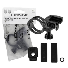 Uchwyt na kierownicę Lezyne Led Handlebar Mount 31.8mm, aluminiowa obejma, czarny