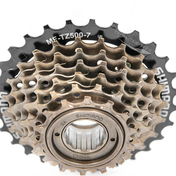 Wolnobieg nakręcany Shimano Tourney MF-TZ500 7 rzędów, 14-28