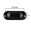 Przelotka, opór ramy do pancerza, YM-PP01, 25 x 8 mm, czarna