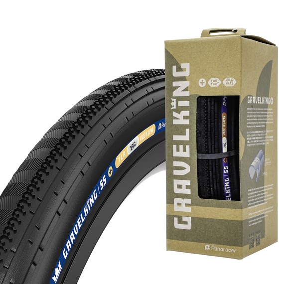 Opona Panaracer GravelKing SS+ 700x28C czarna, aramid, zwijana