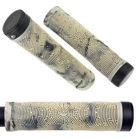 Chwyty kierownicy Dartmoor Maze 137 mm, przykręcane, sand storm/piaskowo czarne