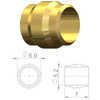 Oliwka firmy Brakco HBP-14 do przewodu hydraulicznego Avid, 5 mm, miedź