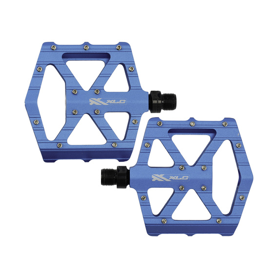Pedały aluminiowe z pinami XLC PM-M12 BMX, Freeride niebieskie