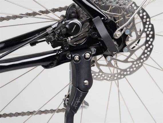 Podpórka tylna Atranvelo Stylo DV E-bike, 24"- 28" regulowana, zewnętrzna 18 mm, aluminiowa, srebrna