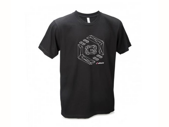 Koszulka Vittoria, czarna, rozmiar L