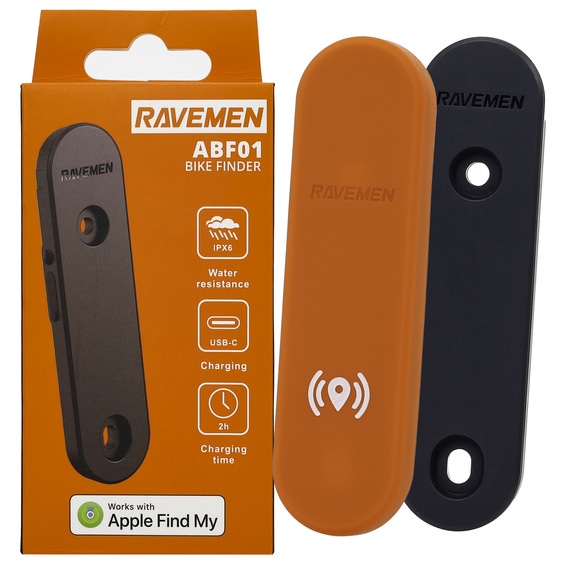 Lokalizator Ravemen ABF01N, Bike Finder, do Apple Find My