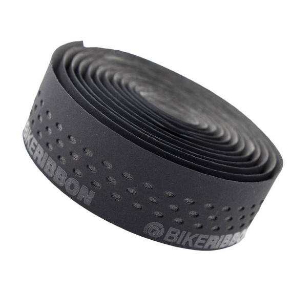 Owijka na kierownicę Bike Ribbon Drops 210 cm x 3 mm, czarno-ciemnoszara