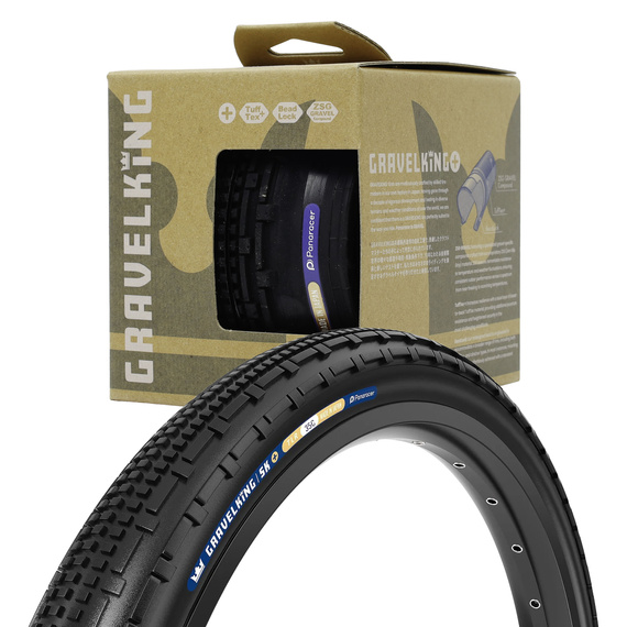Opona Panaracer GravelKing SK+ 700x35C czarna, aramid