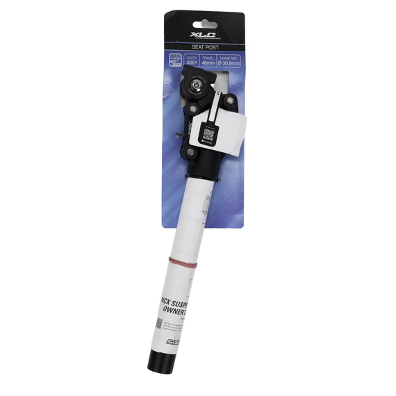 Wspornik siodła XLC / SR Suntour NCX, amortyzowany 30,9 mm x 350 mm, czarny