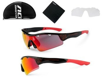 Okulary Accent Stingray czarne 2 pary soczewek